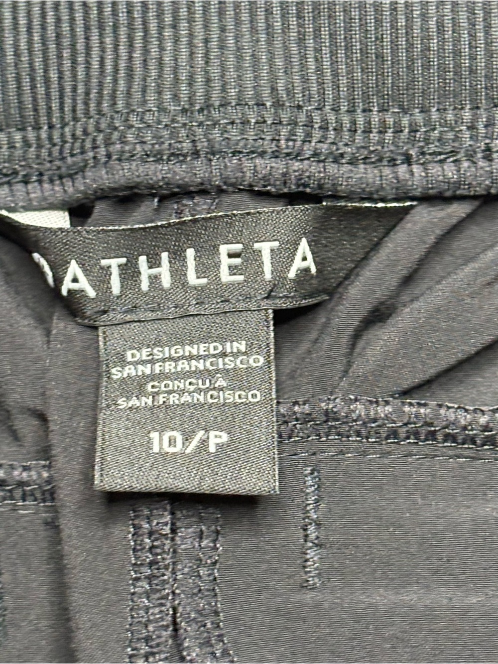 Athleta Black Cropped Athletic Pants - Picture 4 of 5